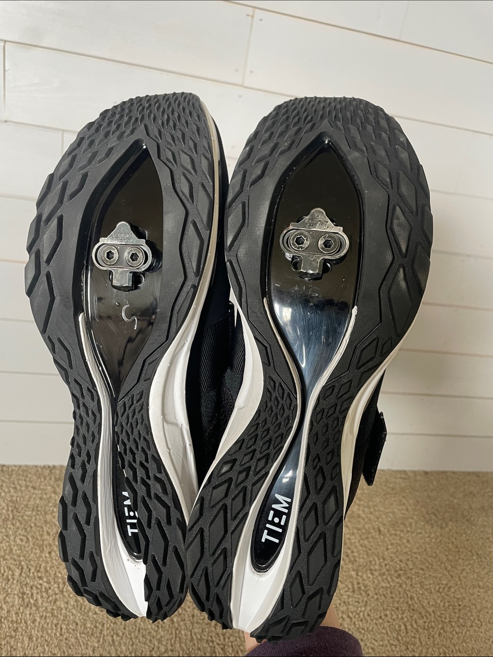 TIEM Slipstream Indoor Cycling Shoes Black Slip-On Women's 10 Athletic Sneakers - Picture 8 of 13